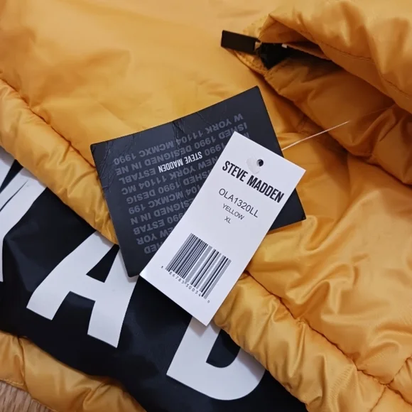 Steve Madden Puffer Hoodie Jacket size XL for Men - Picture 7 of 7